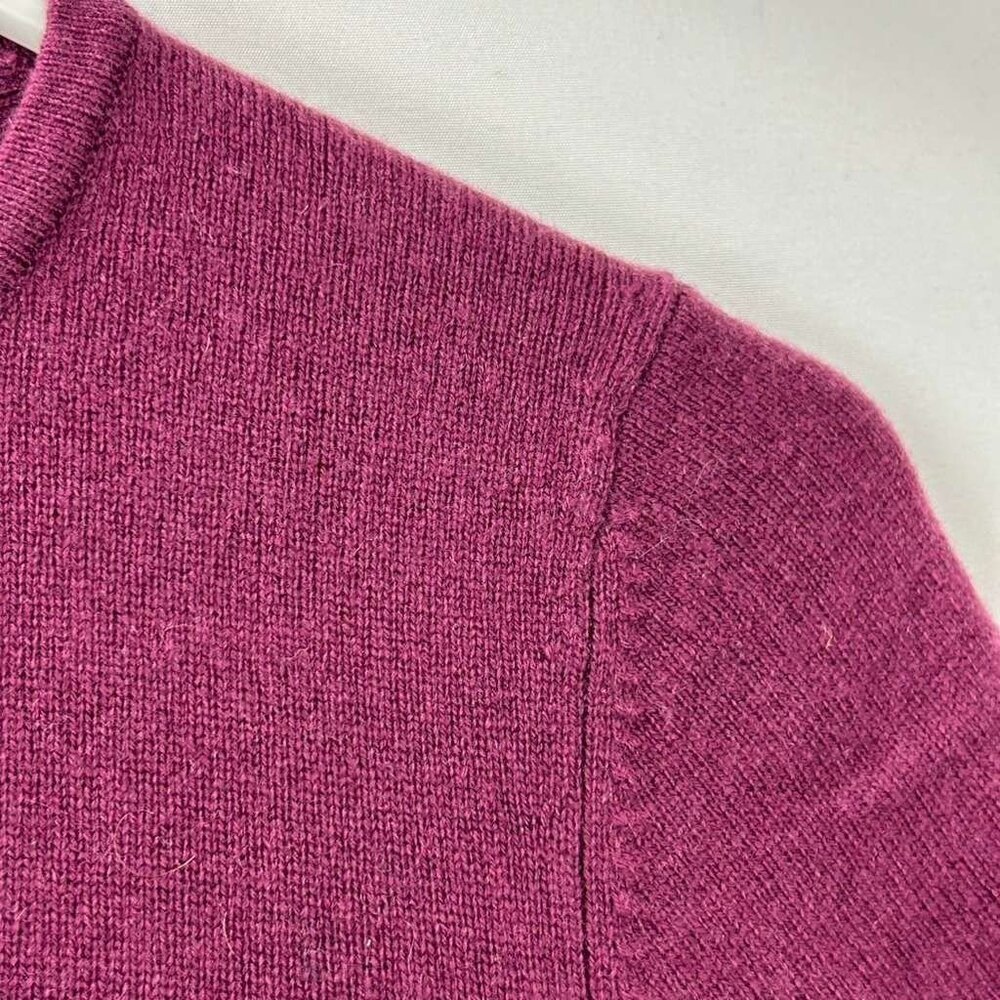 LL Bean Women’s XS 100% Cashmere Light Plum Crew Neck Sweater Long Sleeves - Picture 11 of 13